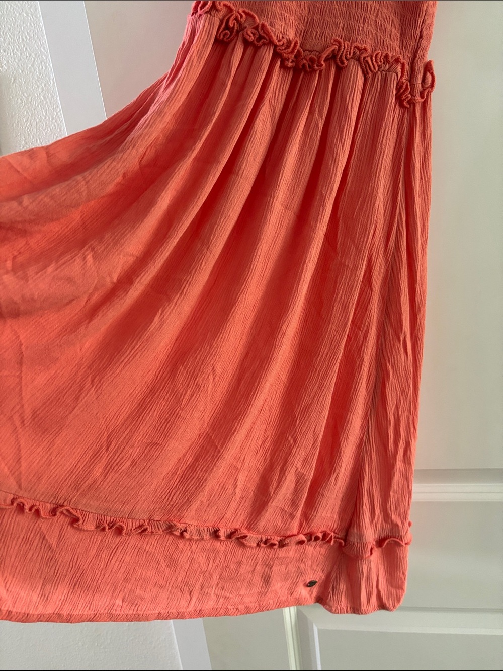 NWT Coral Run Ahead Pink Summer Dress, Midi Lightweight, Fitted Bodice